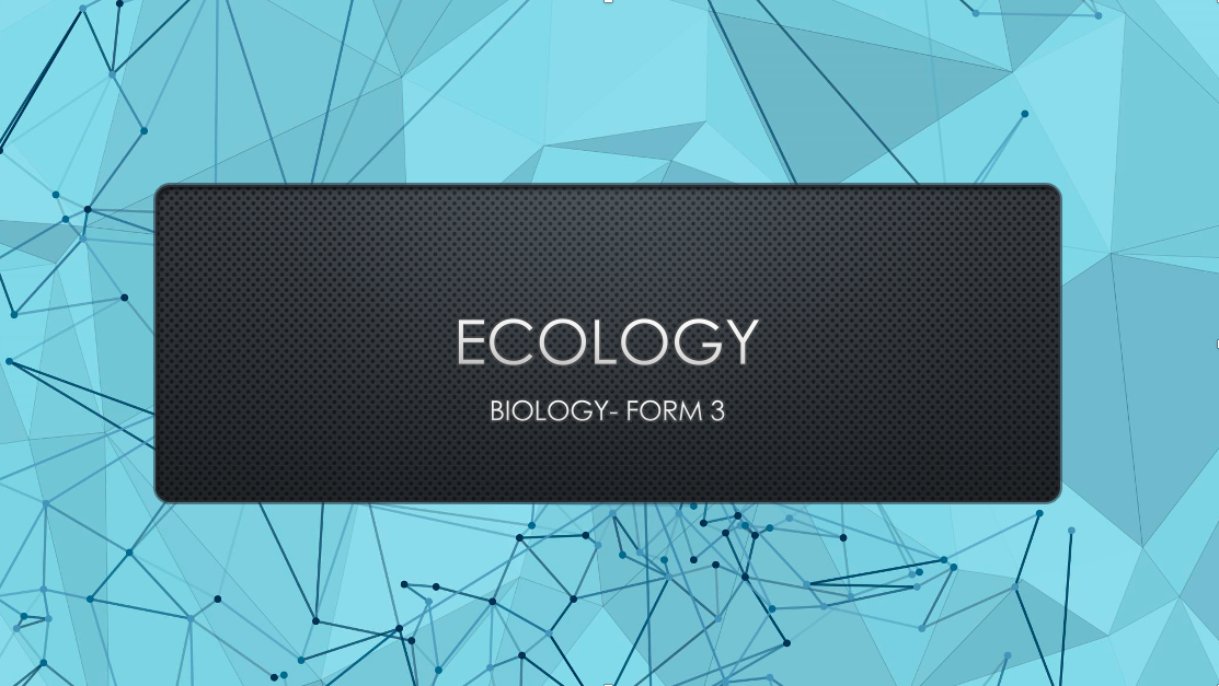 ECOLOGY